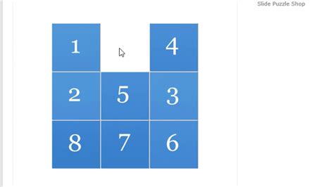 How To Solve 8 Pieces Sliding Puzzle Youtube