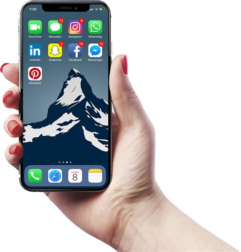 Iphone In Hand Png