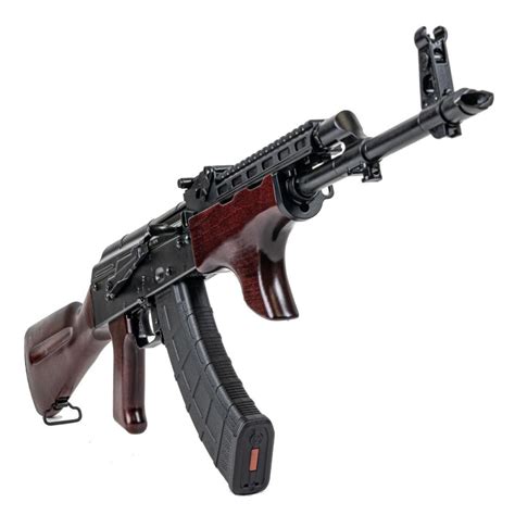 Psa Ak Gf Classic Forged Rifle With Shark Fin And Soviet Arms Railed Gas Tube Redwood