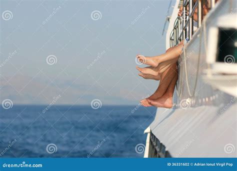 Bare Happy Feet On Cruise Ship Stock Photography Image 36331602