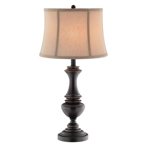 Hampton Bay Candler In Oil Rubbed Bronze Table Lamp With Bell