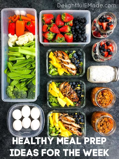 5 Healthy Meal Prep Ideas For The Week Delightful E Made