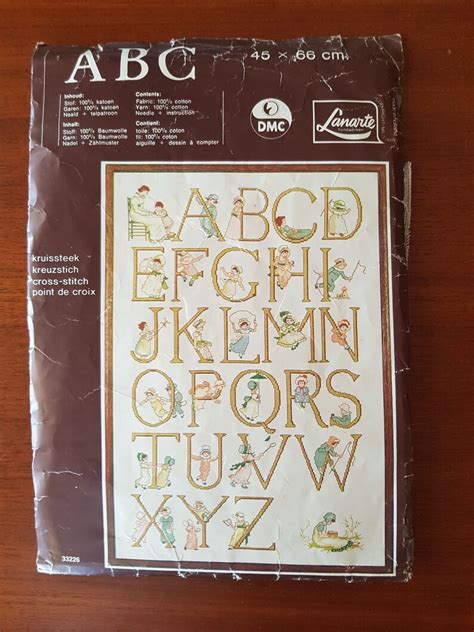 Kit Kate Greenaway Alphabet Sampler By Lanarte 1979 Etsy