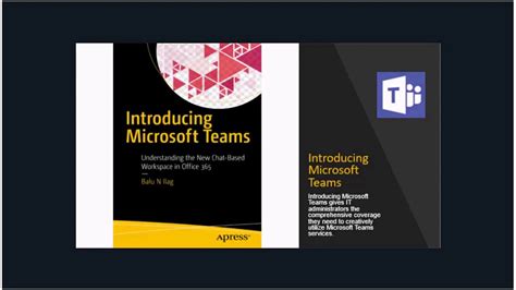 Book Introducing Microsoft Teams Youtube