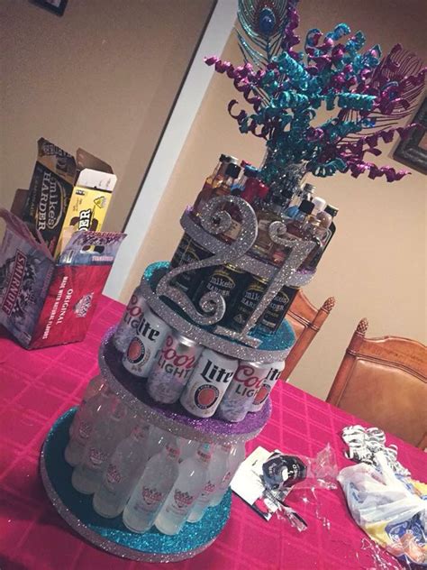 So we've rounded up over 50 thoughtful birthday gift ideas for every budget to help you put a smile on her face on her special day. 21 birthday alcohol cake | crafty facebook things ...