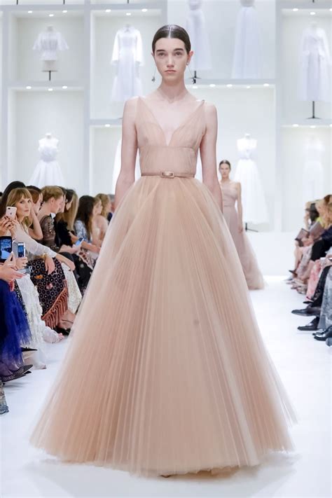 Slffashion — Neutral Tan A Line Dresses At Christian Dior Fall In 2020 Christian Dior Gowns
