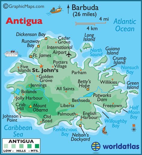 Map Of Antigua