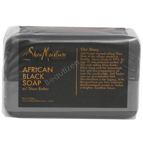 Shea Moisture African Black Soap With Shea Butter 8 Oz