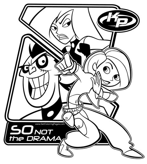 Cool Kim Possible Coloring Page Download Print Or Color Online Coloring Library