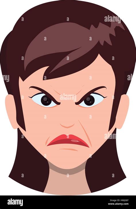 Angry Cartoon Face Stock Vector Image And Art Alamy