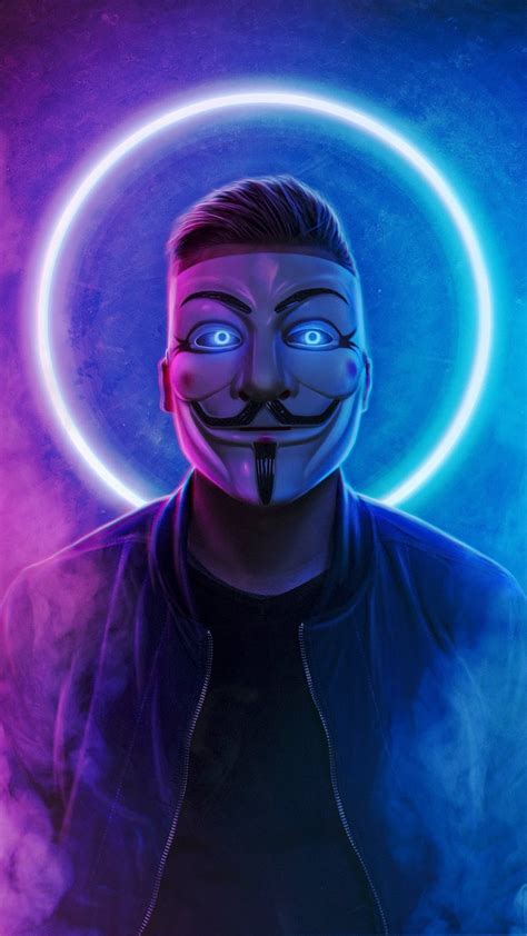 Having an unknown or unacknowledged name: Anonymous mask mobile wallpaper - HD Mobile Walls