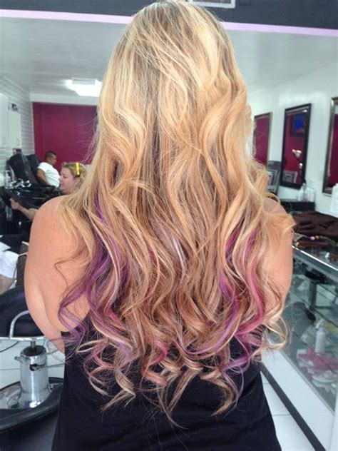 Dimensional Blonde With Purple Accents Hair Colors Ideas Golden