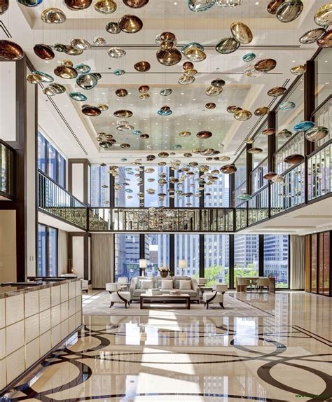The Langham Chicago Hotel Lobby Design Hotel Interior Design