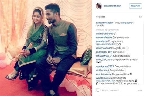 television actress sana amin sheikh gets engaged to director aijaz sheikh see engagement pics