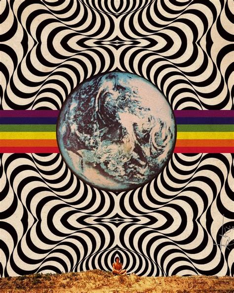 Psychedelic Art Psychedelic Pattern Art Collage Wall Picture Collage
