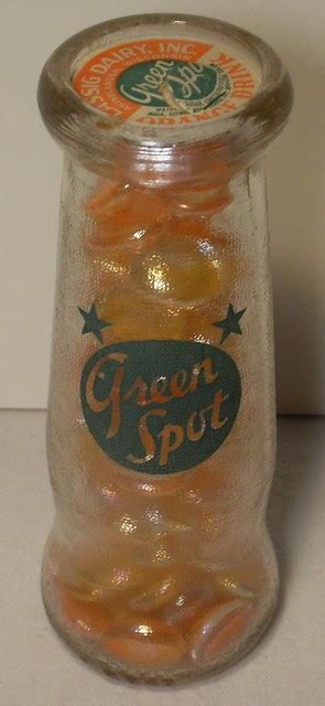 Vintage 1950s Green Spot Orange Drink Bottle Excerpt From Flickr