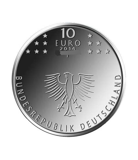 Moneda Alemania 10 Euros 2014 F Concilio Constanza