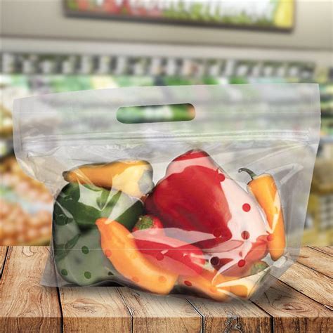 Vented Stand Up Produce Pouches Pre Packaging Meals Bags