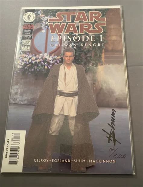 Star Wars Episode 1 Obi Wan Kenobi Photo Variant 1999 Signed By Howard