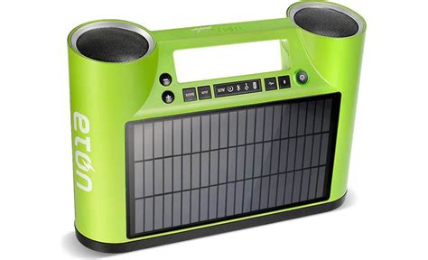 Etón Rukus Solar Black Portable Solar Powered Bluetooth Speaker