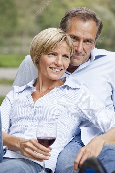 middle aged couple sitting close stock image f003 5596 science photo library