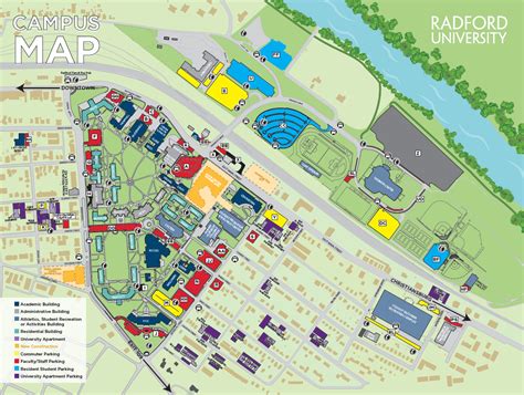 Radford University Campus Map