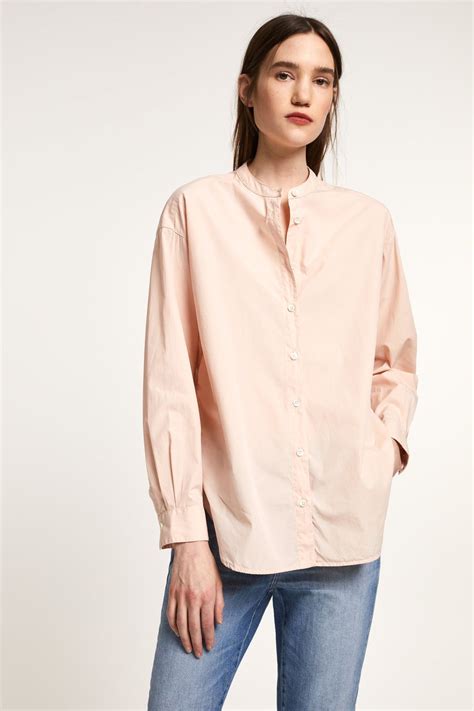 Shirt Blouse With Stand Up Collar Clothes Design Blouses For Women