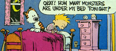 Calvin And Hobbes Okay How Many Monsters Are Under My Bed Tonight Cartoon Strip Calvin And
