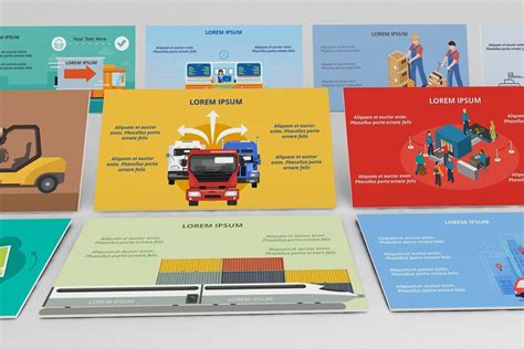 Logistics Infographic Set Powerpoint Template 71324 Infographic
