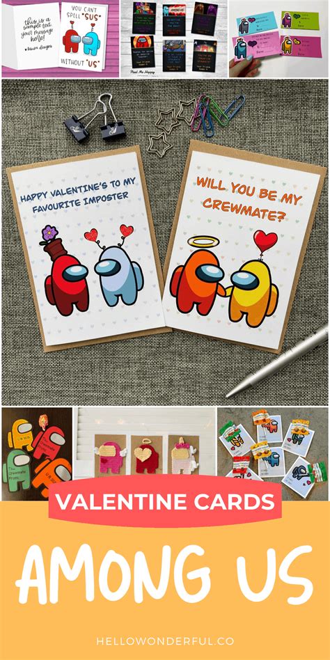 Among Us Valentine Cards Kids Will Love These Fun Game Inspired Cards
