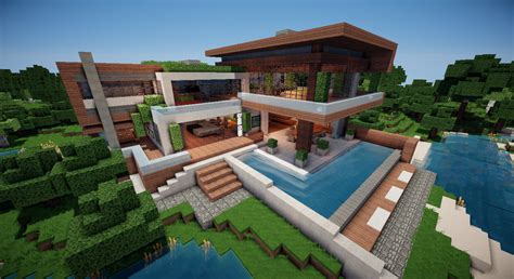 Minecraft häuser oder höhlen zu entwerfen ist dabei vollkommen einfach, wenn man die nötige. Minecraft: Modern Villa v 1.8 Maps Mod für Minecraft ...