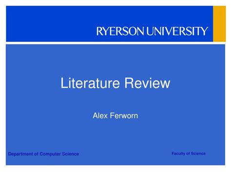 Ppt Literature Review Powerpoint Presentation Free Download Id5262906