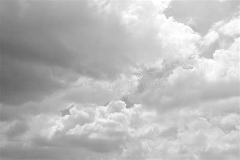 Gray Sky With White Clouds Beautiful Sky Background And Wallpaper