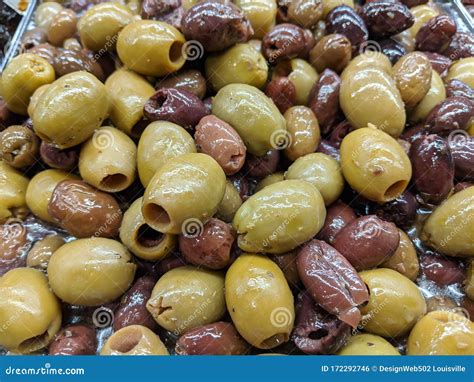 Spanish Mixed Olives Oiled And Packed Stock Photo Image Of Packed