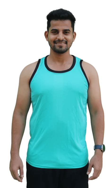 Polyester Mens Printed Sleeveless Black T Shirt Round Neck At Rs 150