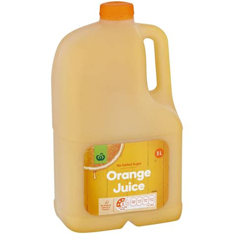 Woolworths Orange Juice 3l Woolworths