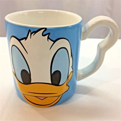 Disney Donald Duck Mug Coffee Tea Hot Cocoa Monogram 3d Raised Face