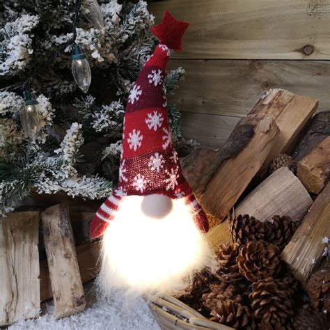 Christmas Light Up Sitting Nordic Gonk Decoration