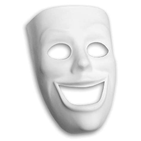 Plastic Mask 8x7 Happy Face