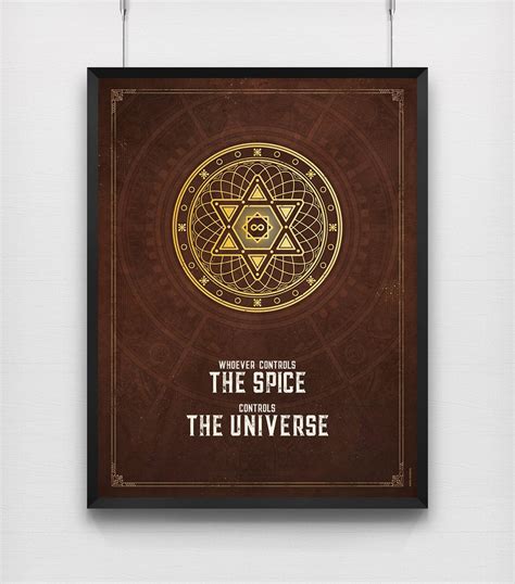 Dune Poster Whoever Controls The Spice Controls The Etsy