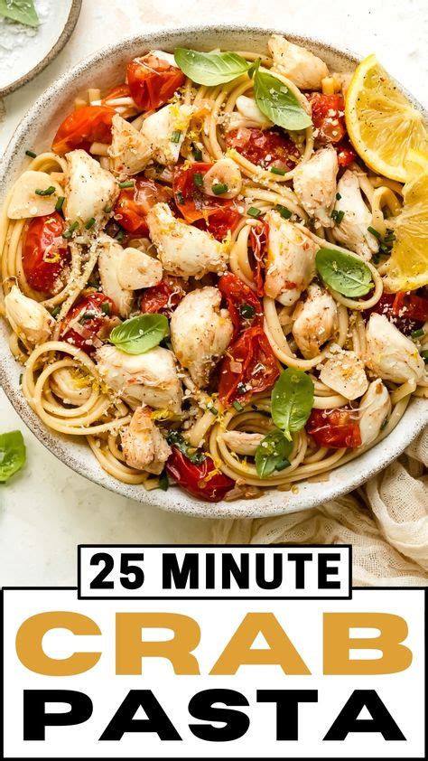 Crab Pasta 25 Minute Crabmeat Linguine Recipe