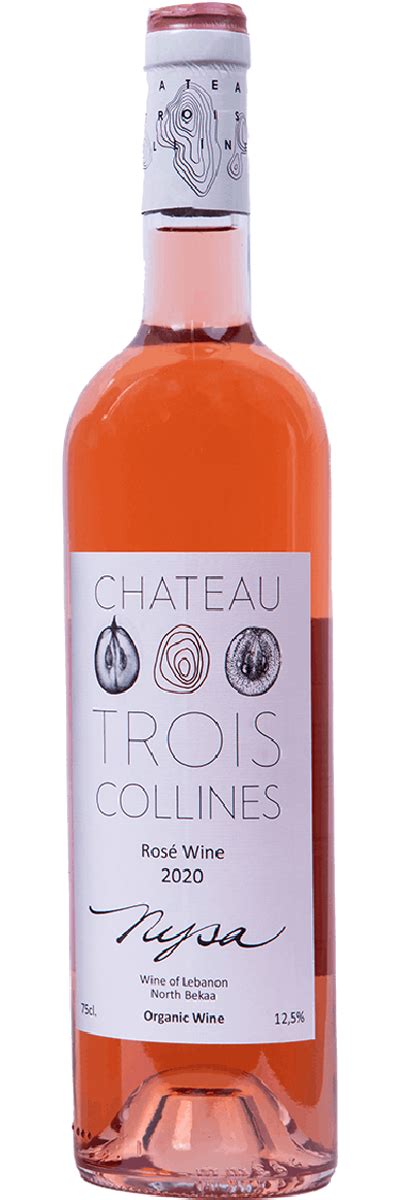 Chateau Trois Collines Rose Wine Nysa 209 Lebanese Wine