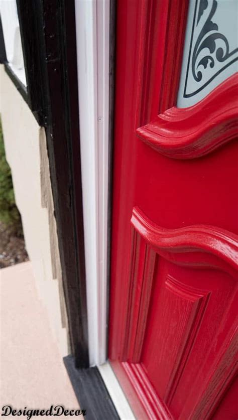 Learn how to paint a door with these helpful tips. How to Spray Paint the Front Door! - Designed Decor