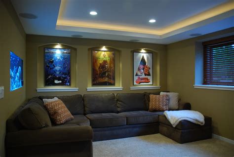Home theater decor with free shipping. Small Home Theater - Contemporary - Home Theater ...