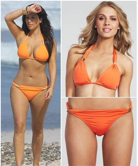 Celebrity Style Kim Kardashian S Orange Bikini Shop Your Tv