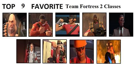 Top 9 Favorite Team Fortress 2 Classes By Mlp Vs Capcom On Deviantart