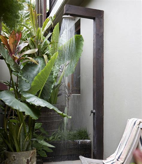 Tropical Outdoor Shower Sumich Chaplin Architects Indoor Outdoor