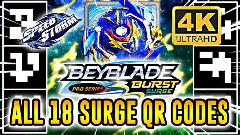 ALL 18 BEYBLADE BURST SURGE PRO SERIES QR CODES IN 4K BEYBLADE BURST