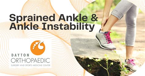 Sprained Ankle And Ankle Instability Dayton Orthopaedic Surgery