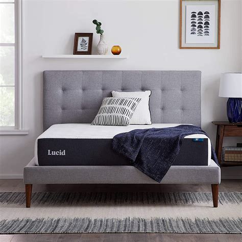 You never have to depend on counting sheep again in order to have a good night's sleep, and with this mattress, you can now enjoy your best. LUCID 10 Inch 2019 Gel Memory Foam Mattress - Medium Firm ...